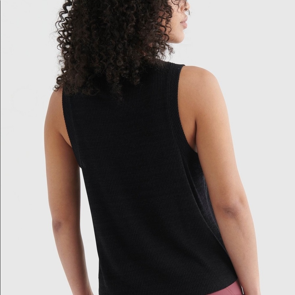 Luck Brand Cloud Jersey Relaxed Tank Top - Picture 7 of 8